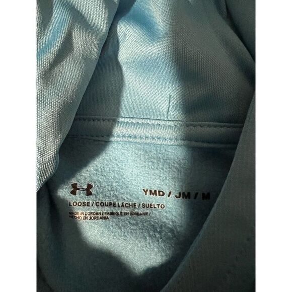 Under Armour Youth Medium Light Blue Hoodie Loose - Picture 5 of 5